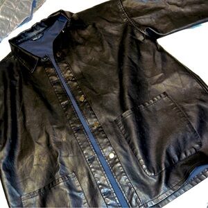 Faux leather jacket